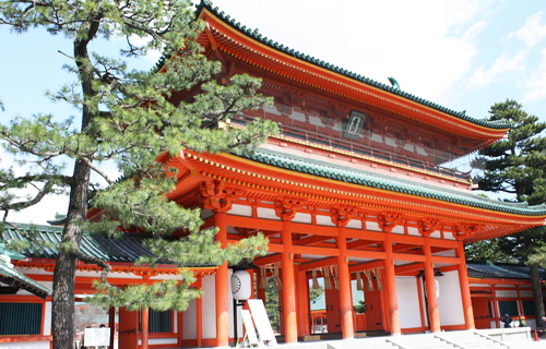 Heian shrine in kyoto sightseeing